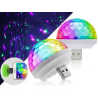 Mini USB LED diskokera valgus