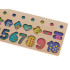 Montessori puidust numbrisorteerija 3in1 13x36cm