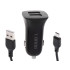 L-BRNO autolaadija Dual USB + Micro Black