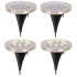 Solar Earth aiavalgustid 8LED 4 tk. soe valge