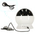 Star Projector Night Light 2in1 USB valge