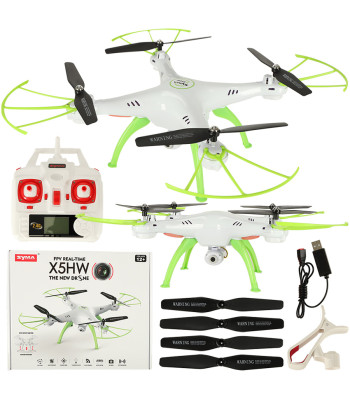 Syma X5HW 2,4 GHz RC drooni Wi-Fi kaamera valge