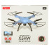 Syma X5HW 2,4 GHz RC drooni Wi-Fi kaamera sinine