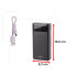 L-BRNO Power Bank 30000mAh LED ekraaniga, must