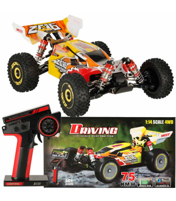 Kaugjuhtimispuldiga auto RC WLToys 144010 Speed Racing 1:14 Harjadeta mootor 75 km/h