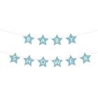 Baby Shower Stars Helesinised 290cm x 16,5cm