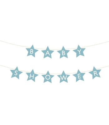 Baby Shower Stars Helesinised 290cm x 16,5cm