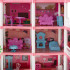 Dollhouse villa roosa "tee ise" 4 mööblitaset