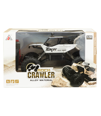 RC auto Rock Crawler 1:12 4WD METAL hõbe