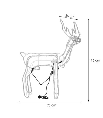 CL1228 REINDEER LIGHT 288 LED