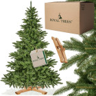 CT0194 Kunstlik jõulupuu 180 cm Premium Royal Trees, naturaalne puidust alusega jõulupuu