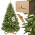 CT0187 Kunstkuusk 220 cm Premium Royal Trees, Kaukaasia kuusk, puidust alusega