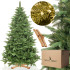 Kunstlik jõulupuu Premium Royal Trees Siberi kuusk puidust statiiviga Springos CT0182 180 cm