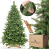 Kunstlik jõulupuu Premium Royal Trees Siberi kuusk puidust statiiviga Springos CT0183 220 cm