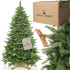 Kunstlik jõulupuu Premium Royal Trees Siberi kuusk puidust statiiviga Springos CT0183 220 cm