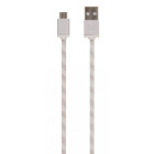 Kaabel USB - mikro USB 2m, valge