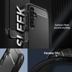 Spigen ümbris Rugged Armor Samsung Galaxy A14 4G / LTE jaoks matt must