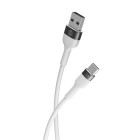 Forever Paindlik kaabel USB - USB-C 1,0 m 3A valge