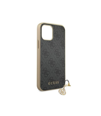 Guess Case iPhone 12 / 12 Pro 6.1 GUHCP12MGF4GGR halli kõva ümbrise 4G Charms kollektsiooni jaoks