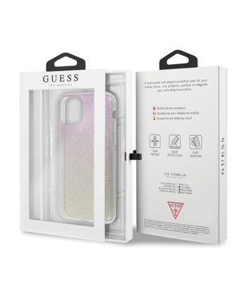 Guessi ümbris iPhone 11 Pro GUHCN58PCUGLGPI roosakuldne kõva ümbris Glitter Gradient