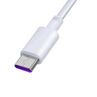 Devia kaabel Shark USB - USB-C 1,5 m 5A valge