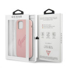 Guess Case iPhone 12 Pro Max 6.7 GUHCP12LLSVSPI Pink Hard Case Script Vintage jaoks