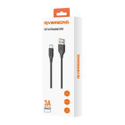 Riversong kaabel Beta 09 USB - microUSB 1.0m 3A must CM85