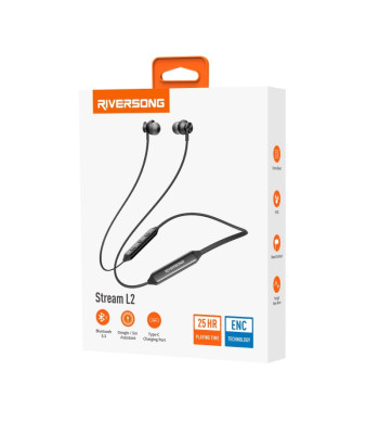 Riversong Bluetooth kõrvaklapid Stream L2 must EA509