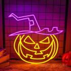 Neoon PLEXI LED PUMPKIN WITCH lilla oranž FPNE17 Forever Light