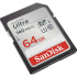 SanDiski mälukaart 64 GB Ultra SDXC 64 GB 140 MB/s UHS-I klass 10