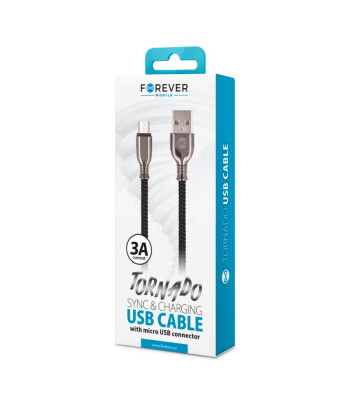 Forever Tornado kaabel USB - microUSB 1,0 m 3A must