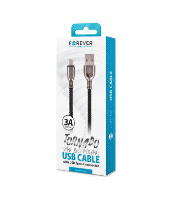 Forever Tornado kaabel USB - USB-C 1,0 m 3A must