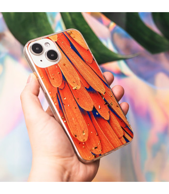 Kuldne Glam ümbris Samsung Galaxy A05S Orange jaoks