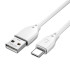 WIWU kaabel Pioneer Wi-C001 USB - USB-C 2,4A 1,0 m valge