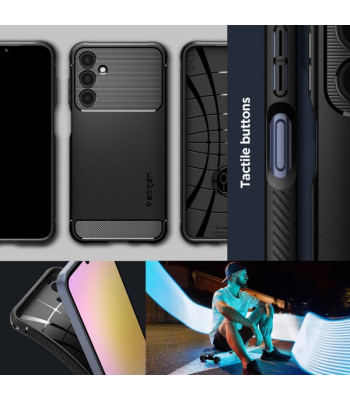 Spigen Rugged Armour ümbris Samsung Galaxy A25 5G mattmust