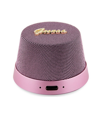 Guess Bluetooth kõlar GUWSC3ALSMP STAND MAGNETIC SCRIPT METAL roosa