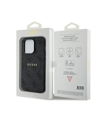 Guess ümbris iPhone 14 Pro 6,7 GUHMP14LG4GFRK must HC MAGSAFE PU 4G RING CLASSIC LOGO jaoks