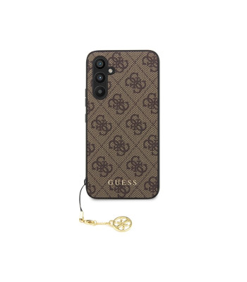 Guess ümbris Samsung Galaxy S23 FE GUHCS23FEGF4GBR GUESS HC PU 4G CHARM BROWN jaoks