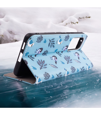 Nutikas trendikas Winter Birds ümbris Samsung Galaxy A40 jaoks