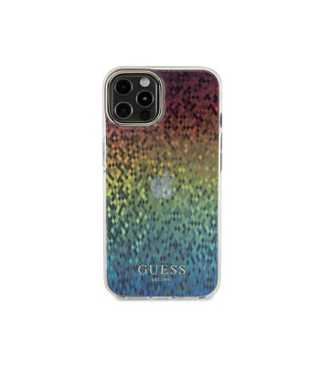 Guess ümbris iPhone 12 / 12 Pro 6,1 GUHCP12MHDECMI HC IML FACETED MIRROR DISCO IRIDESCENT jaoks