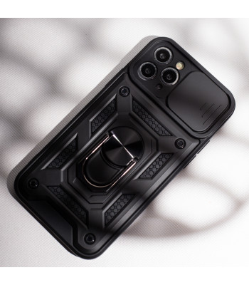 Defender Slide ümbris Xiaomi Redmi Note 9s / 9 Pro / 9 Pro Max jaoks, must