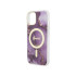 Guess ümbris iPhone 14 6.1 GUHMP14SHMTMRSU lillale kõvale ümbrisele Golden Marble MagSafe