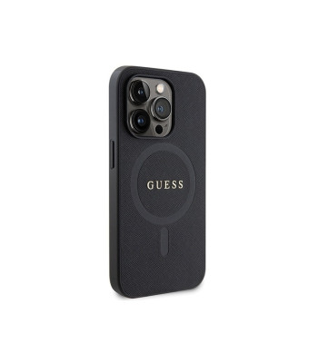 Guess ümbris iPhone 14 Pro 6.1 GUHMP14LPSAHMCK must HC PU Saffiano Magsafe jaoks