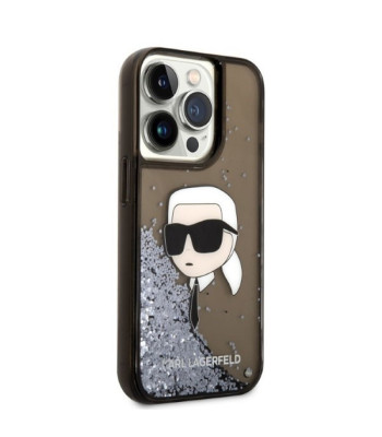 Karl Lagerfeldi ümbris iPhone 14 Pro Max 6.7 KLHCP14XLNKHCK must kõva ümbris Glitter Karl Head