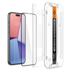 Spigen karastatud klaas GLAS.TR EZ FIT FC 2-PACK iPhone 15 Plus 6,7 must