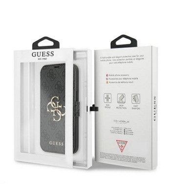 Guess ümbris iPhone 13 Pro / 13 6.1 GUBKP13L4GMGGR hall raamatuümbris 4G Big Metal Logo