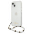 Guess ümbris iPhone 13 Pro / 13 6.1 GUHCP13LKPSWH läbipaistev kõva ümbris White Pearl