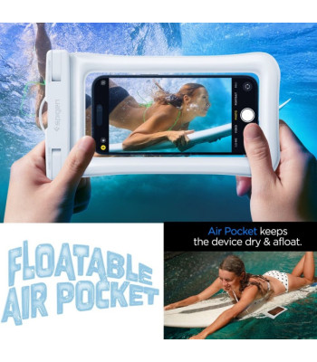 Spigen etui A610 Universal Waterproof Float ümbris valge