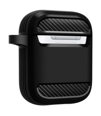 Spigen Rugged Armour ümbris Apple Airpodsidele mattmust