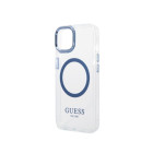 Guess ümbris iPhone 14 Plus 6,7 GUHMP14MHTRMB sinine kõva ümbris Metal Outline Magsafe